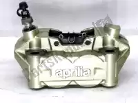 851724, Aprilia, Caliper, yellow / bronze, front side, front brake, left, 4 pistons Aprilia Mana Shiver Dorsoduro 850 750 NA SL SMV GT GTA, Used
