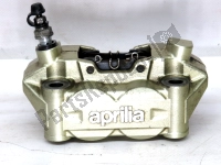 851724, Aprilia, Caliper, yellow / bronze, front side, front brake, left, 4 pistons, Used