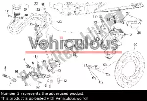 aprilia 851725 pinza de freno trasero - Lado inferior