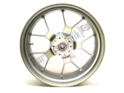 Aprilia 854792, Rear wheel, aluminium, 17 inch, 6, 10 spokes, OEM: Aprilia 854792