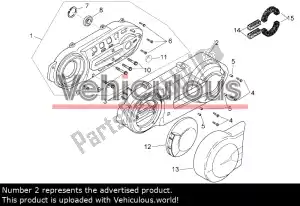 piaggio 873492 transmission cover - Upper part