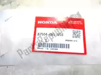 87504GN1950, Honda, Etiqueta, tenha cuidado honda crf qr xr 50 70 80 1994 1997 1998 1999 2000 2003 2005 2006 2007 2008 2009, Novo