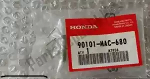 Honda 90101MAC680 parafuso, braço de chute - Lado inferior