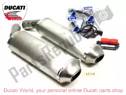 Aquí puede pedir silenciador de escape de Ducati , con el número de pieza 96115807B: