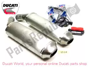 Ducati 96115807B silenciador de escape - Lado inferior