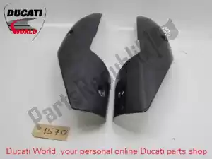 Ducati 969A06110B escudo térmico, escape - Lado superior