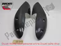 969A06110B, Ducati, Scudo termico, scarico Ducati Monster 696 1100 Anniversary Evo S Diesel, Nuovo