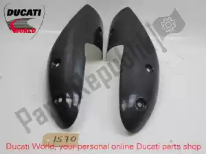 Ducati 969A06110B escudo térmico, exaustão - Lado inferior