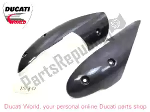 Ducati 969A06110B escudo térmico, escape - Lado izquierdo