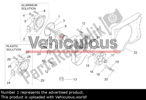 aprilia AP3LZA000023 cubierta del volante - Lado izquierdo