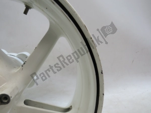 aprilia AP8108676 rear wheel, white, 17, 6.00, 5 - Plain view