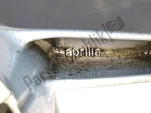 aprilia AP8108951 frontwheel, gray, 12 inch, 3 j, 5 spokes - Left side