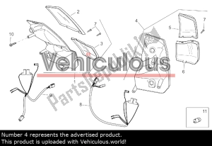 aprilia AP8127316 ?wiat?a tylne. lh - Lewa strona