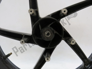 aprilia AP8128119 frontwheel, black, 17, 2.50, 5 - Left side