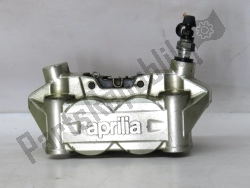 Aprilia AP8133841, Remklauw, geel / brons, voor, voorrem, rechts, 4 zuigers, OEM: Aprilia AP8133841