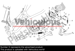 aprilia AP8135623 zijstandaard - Onderste deel