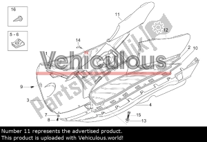 aprilia AP8138177 pannello laterale - Lato sinistro