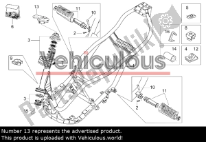 aprilia AP8138433 couvercle de guidon - Face supérieure