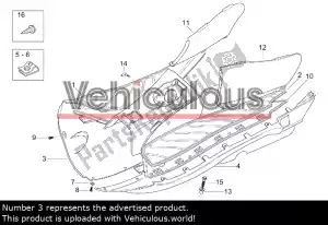 aprilia AP8138620 painel inferior - Lado direito