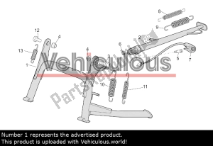 aprilia AP8146418 caballete central - Lado derecho