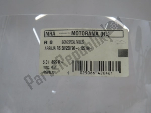 aprilia AP8148663 windshield - Left side