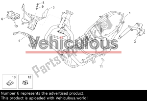 aprilia AP8154084 kuipruit support - Rechterkant