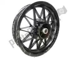 Here you can order the rear wheel, black, 16 inch, 3. 00 y, 24 spokes from Aprilia (Aprilia / Grimeca), with part number AP8208187: