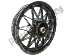 Aprilia AP8208187, Rear wheel, black, 16 inch, 3.00 y, 24 spokes, OEM: Aprilia AP8208187