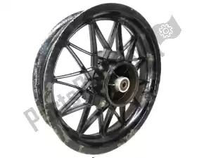 Aprilia AP8208187 rear wheel, black, 16 inch, 3.00 y, 24 spokes - Bottom side