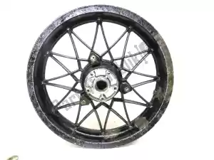 Aprilia AP8208187 rear wheel, black, 16 inch, 3.00 y, 24 spokes - Upper side