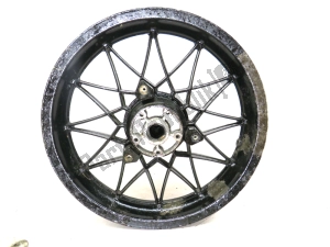 aprilia AP8208187 rear wheel, black, 16 inch, 3.00 y, 24 spokes - Upper side