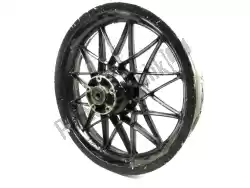 Here you can order the rear rim, black, 16 inch, 3. 00 y, 24 spokes from Aprilia (Aprilia / Grimeca), with part number AP8208187: