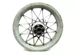 Aprilia AP8208187 rear wheel, gray, 16 inch, 3.00 y, 24 spokes - Upper side