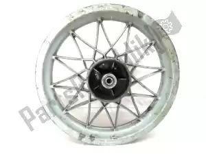 Aprilia AP8208187 rear wheel, gray, 16 inch, 3.00 y, 24 spokes - Left side