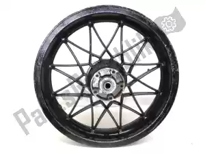 Aprilia AP8208187 achtervelg,      zwart, 16 inch, 3.00 j, 24 spaken - Linkerkant