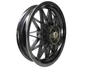 Aprilia AP8208187 rear wheel, black, 16 inch, 3.00 y, 24 spokes - Upper side