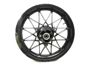Aprilia AP8208187 rear wheel, black, 16 inch, 3 j, 24 spokes - Left side