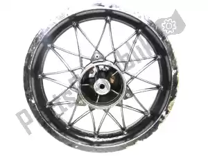 Aprilia AP8208187 rear wheel, black, 16 inch, 3 j, 24 spokes - Right side