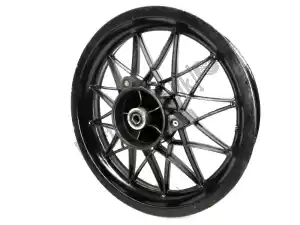 Aprilia AP8208187 rear wheel, black, 16 inch, 3.00y, 24 spokes - Bottom side