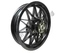 Aprilia AP8208187 rear wheel, black, 16 inch, 3.00y, 24 spokes - Upper side