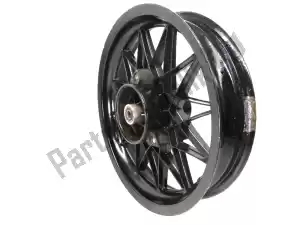 Aprilia AP8208187 rear wheel, black, 16 inch, 3.00y, 24 spokes - Left side