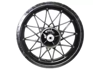 Aprilia AP8208187 rear wheel, black, 16 inch, 3.00y, 24 spokes - Right side