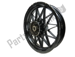 Aprilia AP8208187, Rear wheel, black, 16 inch, 3.00 y, 24 spokes, OEM: Aprilia AP8208187