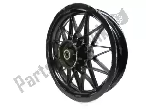 Aprilia AP8208187 rear wheel, black, 16 inch, 3.00 y, 24 spokes - Bottom side