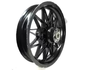 Aprilia AP8208187 rear wheel, black, 16 inch, 3.00 y, 24 spokes - Upper side