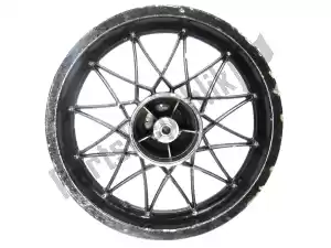 Aprilia AP8208187 rear wheel, black, 16 inch, 3.00 y, 24 spokes - Right side