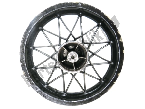 aprilia AP8208187 rear wheel, black, 16 inch, 3.00 y, 24 spokes - Right side