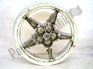 aprilia AP8208236 frontwheel, white, 16 inch, 2.15, 5 spokes - Upper side