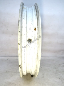aprilia AP8208236 frontwheel, white, 16 inch, 2.15, 5 spokes - Left side