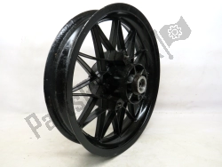 Aprilia AP8208292, Rear wheel, black, 16 inch, 3.00, 24 spokes, OEM: Aprilia AP8208292